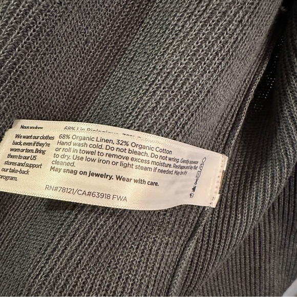 Eileen Fisher Open Front V-Neck Cardigan - Picture 5 of 14